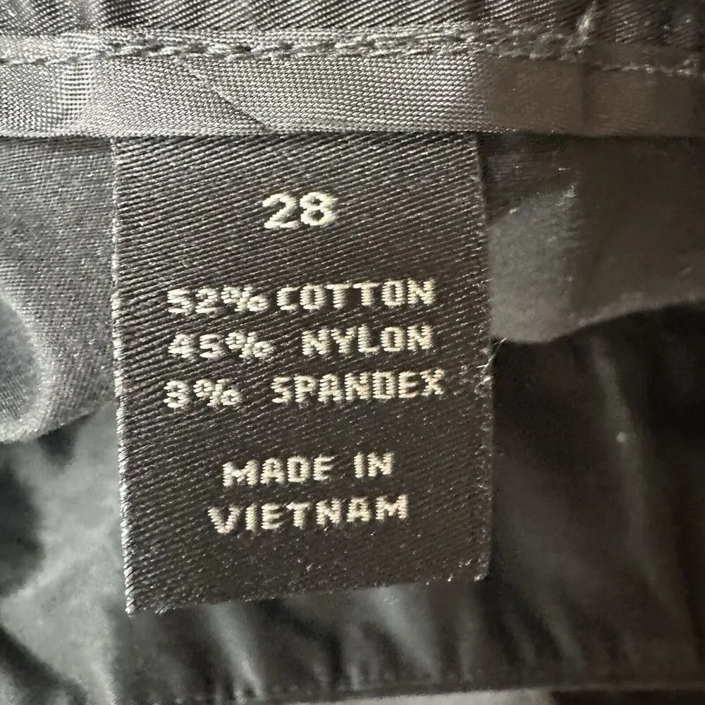 Lane Bryant Skirt Plus Size 28 4X A-Line Satin Black Witch Goth Skater Grunge - Picture 8 of 11